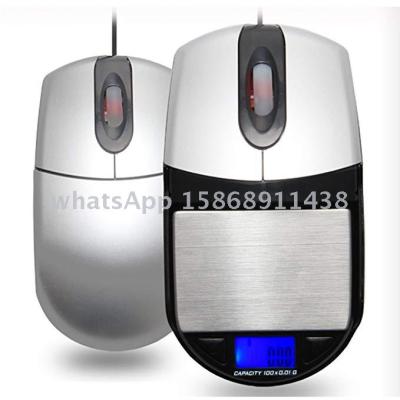 Slingifts 100g / 0.01g Kitchen Scale USB Computer Optical Mouse Hidden Digital Pocket Scale Accurate Jewelry Scale