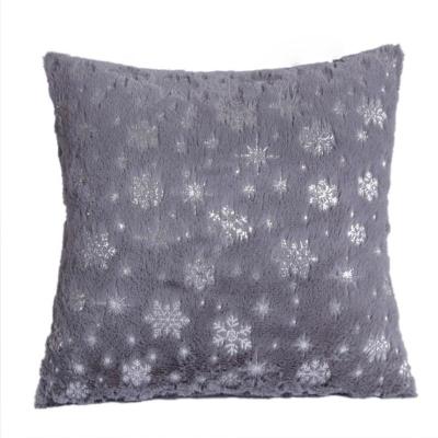 Plush bronzing silver silver holding pillowcase wholesale does not contain the core snow pillow by tatami couch couch