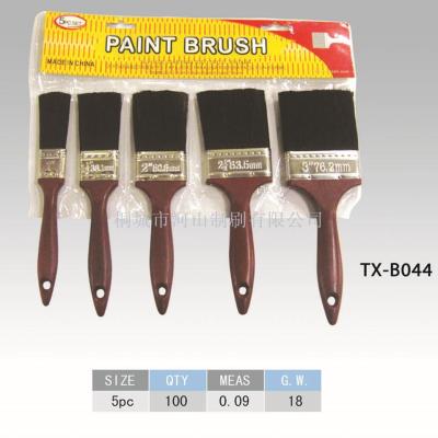 Dark red handle black bristle brush 5 kinds of size manufacturers direct sales quality assurance quantity good price 