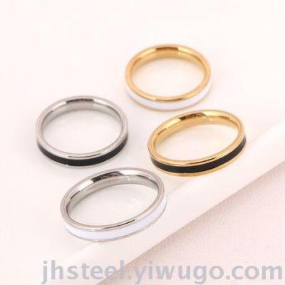Web celebrity titanium steel ring stainless steel ring personalized fashion manufacturers direct sales