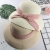 2020 New Sunshade Hat female Korean version of viable Striped Hat Web celebrity Large Outdoor UV protective Straw Hat