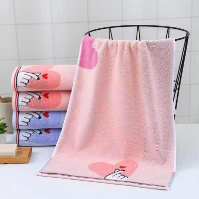 Shanghai ting long home textile cotton than heart towel web celebrity towel