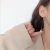 925 Silver Needle High sense Korean Pop Water Crystal Drop Simple temperament Joker ear line Earrings