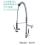 High-grade boutique kitchen basin multi-functional spring pull hot selling copper faucet at home and abroad