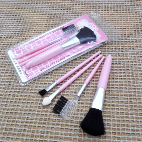 h1234 613# brush four-piece eyebrow brush makeup tools yiwu 2 yuan wholesale two yuan store