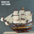 Santa Felipes Solid Wooden War Ship Ocean Series European Ship Model Office Accessories 105CM