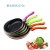 The manufacturer sells color fruit handle double bottom flat pan Smokeless non-stick Energy Saving WOK Quantity high price