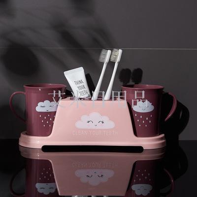 Jl-6248 Toilet toothpaste, toothbrush holder, simple couple's wash & Rinse set, tooth box, tooth brush and mouthwash cup