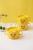 Jl-6230 household yellow duck tableware set for children divided into grainy slam plates, forks and spoons