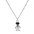 Korean version of ins cosmonaut Cosmonaut necklace set long style Female Pendant installed students simple double clavicle chain