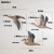 The American Middle Mediterranean Three-piece Bird Tree Stump Bird Wild Goose Seabird Creative Home Decor MA8007