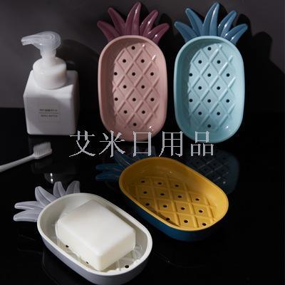 Jl-6305 Soap Box with lid Household innovative Pineapple soap box with lid soap box wash soap tray