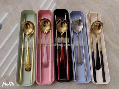 Stainless steel cutlery spoon, stainless steel tableware manufacturers public spoon, public chopsticks