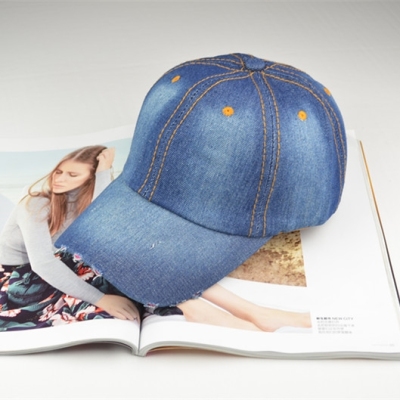 Korean Version of the Hat men and women Fashion Simple Washed Cowboy Baseball Cap cap cap casual hat women