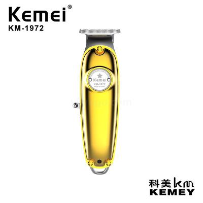 Cross-Border Factory Direct Sales Kemei KM-1972 Full Metal Body Hair Scissors