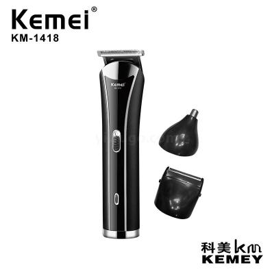 Cross-Border Factory Direct Sales K-Mac KM-1418 Three-in-One Men's Care Sets Hair Scissors