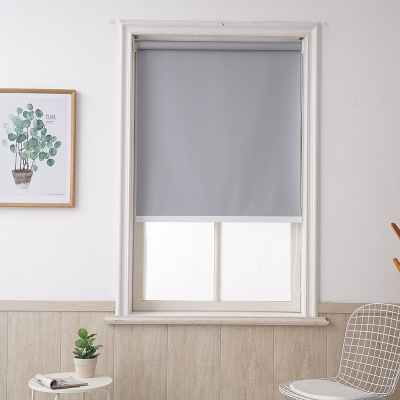 Solid-color office project roll bathroom kitchen living room waterproof, oil proof, anti-pollution lifting curtain curtain