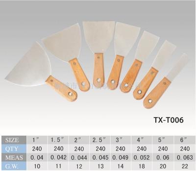 Putty knife 1-6 inch putty knife wooden handle manufacturers direct quality assurance large price welcome to buy