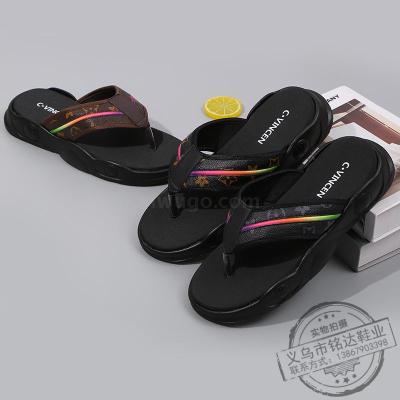 Flip for men and women in summer wear thick soles