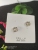 Temperament Circle set with diamond Earrings female New Simple Niche design The Joker composes a hollow jigger Korean version