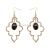Fashion Copper Drop Earrings, Gold Brass Earring, Ear Hook Earrings for Woman Girls