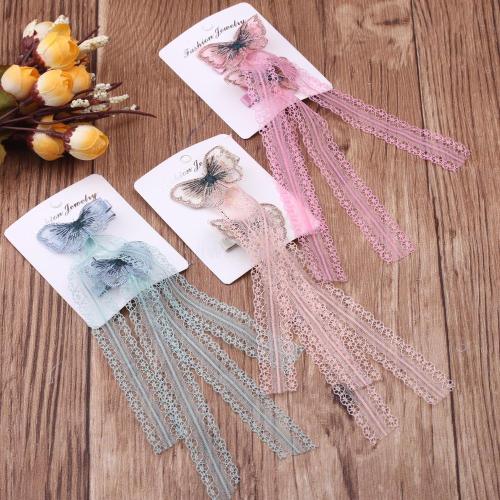 Ancient Costume Ancient Style Long Streamer Hair Accessory Tassel Silk Flower Side Clip Super Fairy Children Adult Headdress