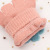 The Radish Striped students imitation cashmere gloves