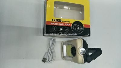 New COB working Lamp USB charging working lamp Adjustable working lamp with red warning working lamp