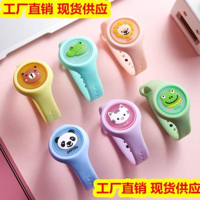 Cartoon Baby Mosquito Repellent Bracelet & Watch Adults and Children Children Anti-Mosquito in Summer Bracelet Button Luminous Toy Stall