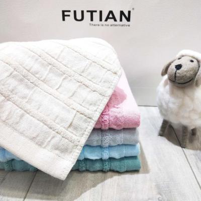 Futian-plain cotton towel face towel with all-cotton rectangular double-sided breathable absorbent face
