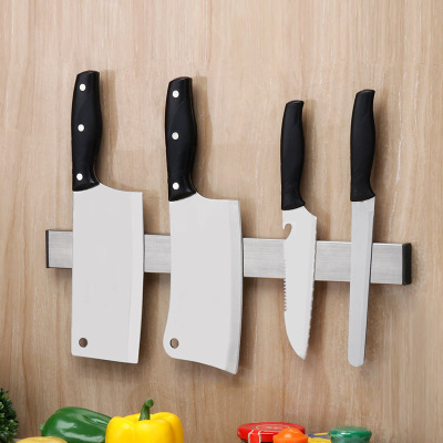 Creative non -'m European 304 stainless steel magnetic knife rack kitchen object rack kitchen knife storage rack