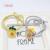 Korean Style Leaves New Chrysanthemum Hair Ring High Elasticity Bow Hair Rope Boutique Headdress Carpet Ornament Wholesale