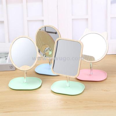Multi-function receive desk mirror cartoon new gift makeup mirror can adjust the wholesale of double-sided mirror