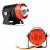 Small steel bubble car decorative LED working headlights general motorcycle lights double tricolor small gun spotlights