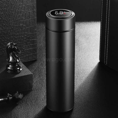 LED Display Temperature High-Grade Insulated Bottle Men's and Women's 304 Stainless Steel Portable Water Cup Business Customization Lettered Tea Cup