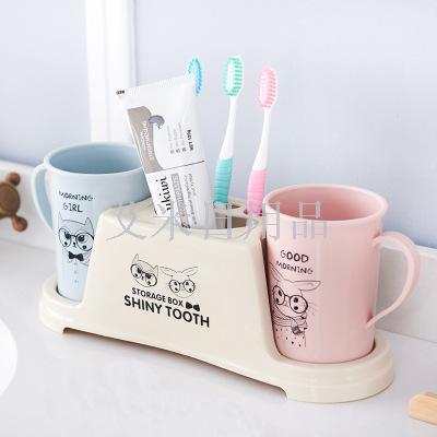 Jl-6078 Toothbrush Cup set couples multi-function toothbrush holder hanging toothbrush holder shelf toiletry cup