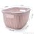 Factory Direct Supply Plastic New Rattan Storage Basket Straw Rattan Uncovered Clothes Basket Items Storage Basket Storage Basket