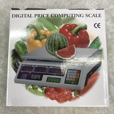 Electronic price scale vegetable and fruit scale small platform scale household weighing scale