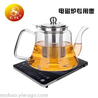 High borosilicate glass filter teapot