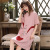 Summer new short-sleeved Nightdress female 6535 cotton in long Korean version of sweet student pajamas fat MM large size home wear