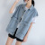 The Web celebrity denim Coat is a versatile Korean sleeveless vest overalls