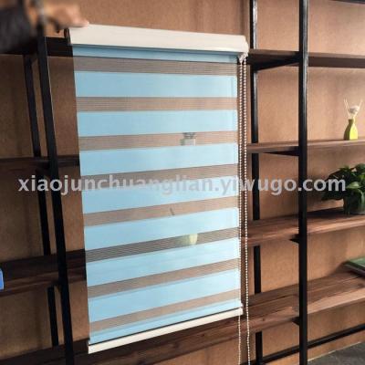 The Shading shutter toilet Korean Louver curtain double layer thickened curtain