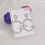 S925 exaggerated letter G earrings earrings Korean star letter G web celebrity temperament all fair maiden long earrings