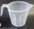 Transparent Plastic Tape Black Scale Measuring Cup Household Ml