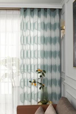 European delicate jacquard sheer curtain polyester curtain panel curtain decorative curtain fabric customized curtain