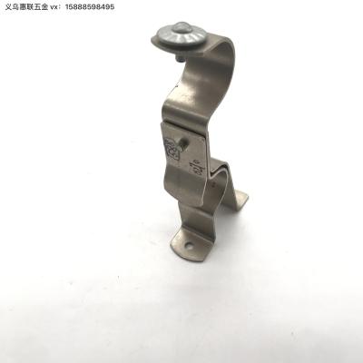 Factory Direct Sales Curtain Rod Bracket Silver Iron Single Bracket Furniture Hardware Accessories