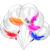 New Web Celebrity Balloon Transparent Feather Bowechat Business ground push mobile sweep code small gift drainer free of mail