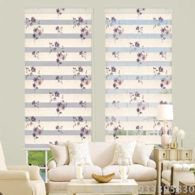 Customized Living Room Bedroom Study Roller Shutter Soft Gauze Curtain Cotton And Linen Printing Soft Gauze Curtain Finished Foreign Trade Wholesale Factory Direct Sales