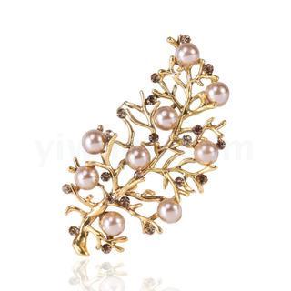 The Japanese and South Korea Artificial Pearl is brooch pin pin with accessories