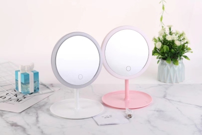 Led Three-Color Light Cosmetic Mirror